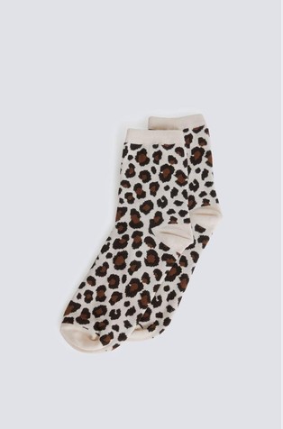Long animal print sock