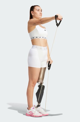 ADIDAS Powerreact Training Medium-Support Techfit Bra White 3