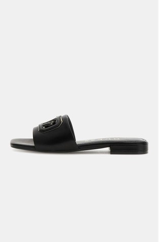 Leather logo slides