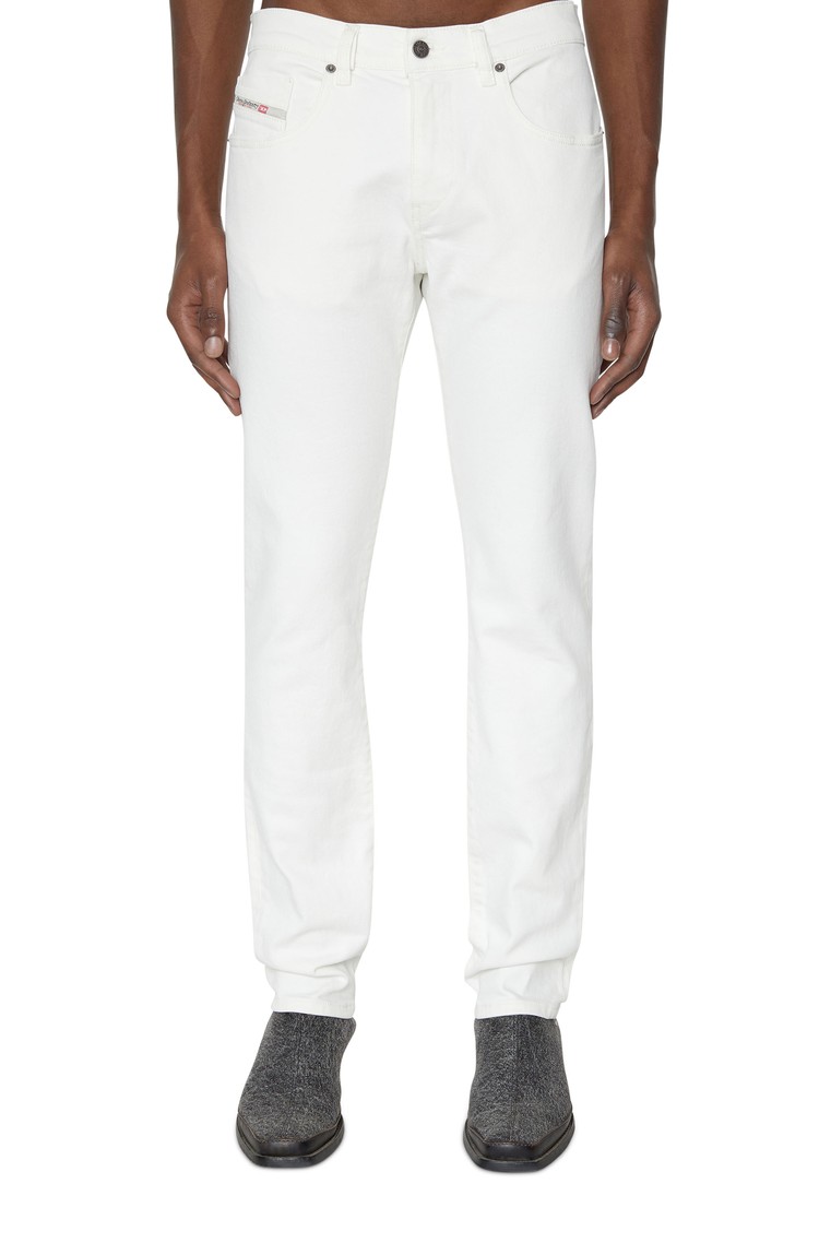 DIESEL Slim jeans hlače - 2019 D-Strukt 09D63 Bela - White 