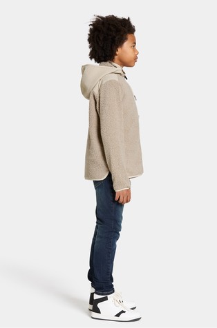 DIDRIKSONS Exa Kids' Full-Zip With Hood Beach Beige 4