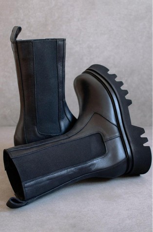 ALOHAS All Rounder Leather Boots Black 5