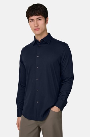 Regular Fit Cotton and Silk Polo Shirt