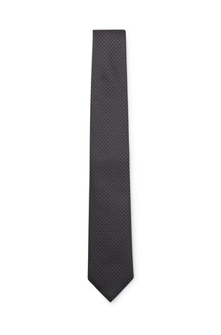 Silk tie with jacquard pattern
