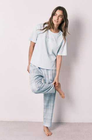 Short viscose pyjamas