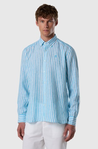 Lanena srajca z vzorcem