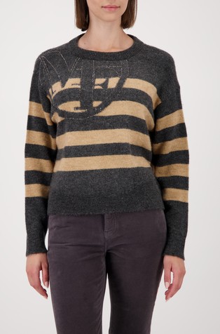 Pulover s črtastim vzorcem