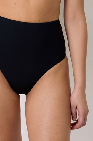 ETAM Sculpt High Waist Bikini Bottom Black 4
