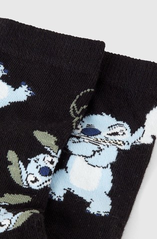 BENETTON Lilo &amp; Stitch ©Disney Mix &amp; Match nogavice Črna - Black / Multi 2