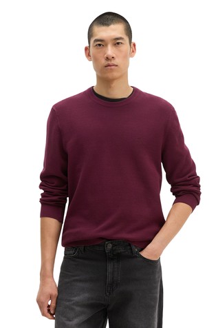 Sweater in organic cotton piqué