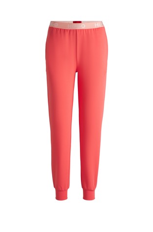 Cotton-blend tracksuit bottoms with logo waistband