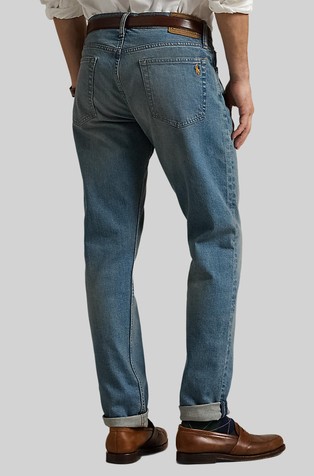 RALPH LAUREN Parkside Active tapered fit raztegljive jeans hlače Modra - Dixon Stretch 2