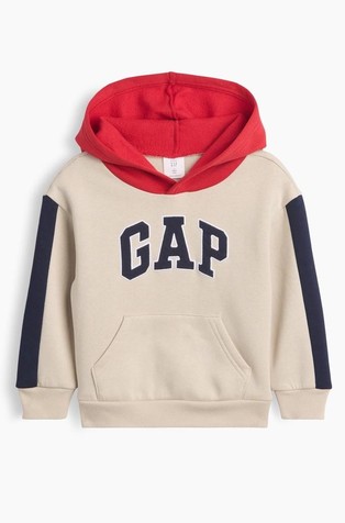 Gap logo pulover s kapuco in barvnimi bloki za malčke