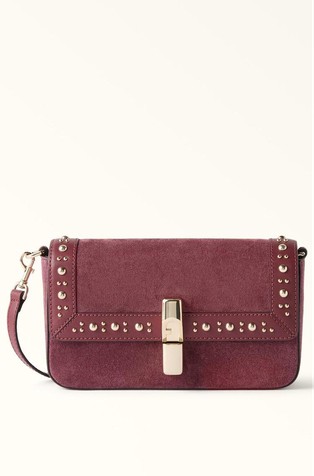 Small Studded Suede Crossbody