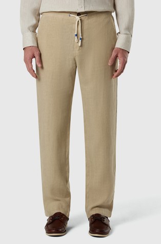 Regular fit linen trousers