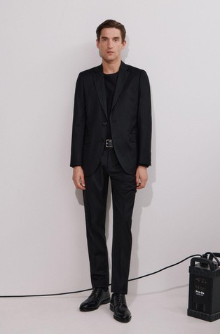 CORTEFIEL Serie XXI slim fit suknjič Črna - Black 3