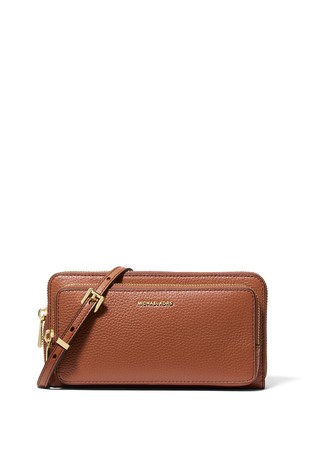 Jet Set Leather Convertible Crossbody Bag