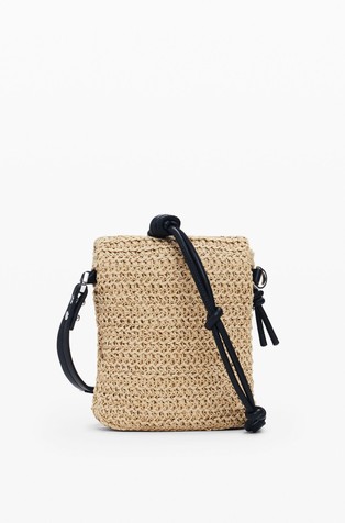 DESIGUAL Večnamenska torbica iz rafije Bež - Beige 2