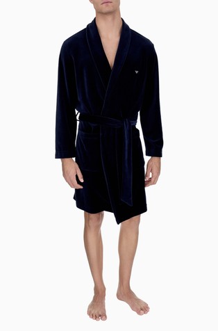 Plush chenille nightwear dressing gown with belt