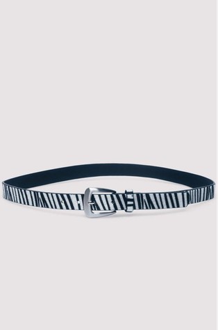 Ozek pas z zebrastim vzorcem