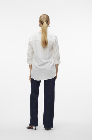 VERO MODA VMBUMPY Shirt in viscose White 2