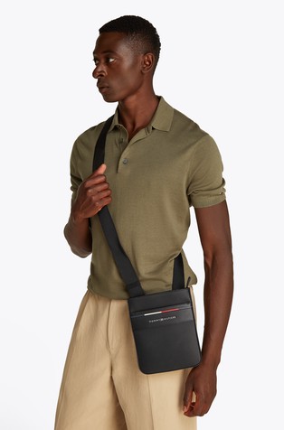TOMMY HILFIGER Logo torba za čez ramo Črna - Black 5
