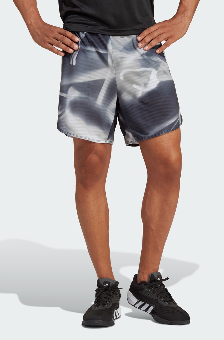 ADIDAS Designed for Training HEAT.RDY HIIT potiskane kratke hlače Siva - Grey Three 