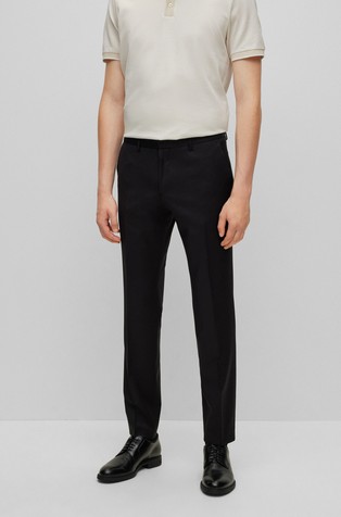 Extra slim fit klasične hlače iz deviške volne