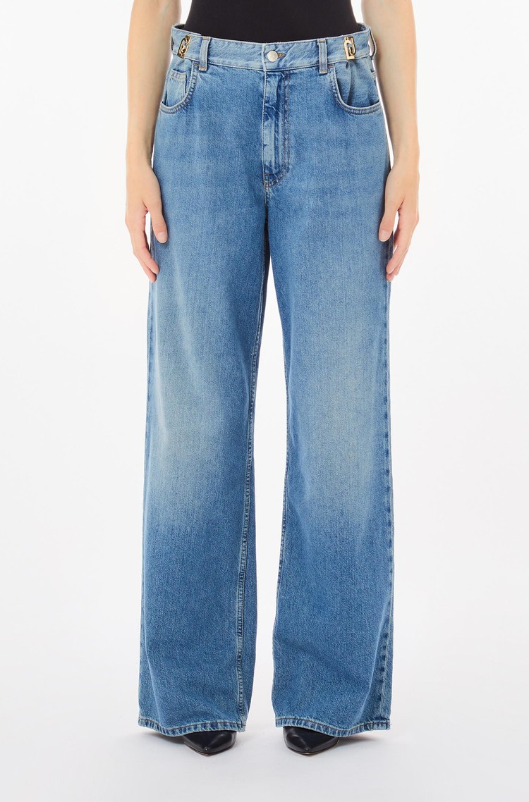 LIU JO High-rise baggy jeans Blue 