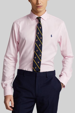 Slim fit srajca iz bombažnega poplina