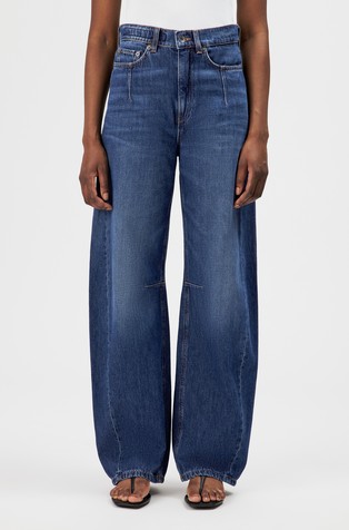 Relaxed fit bombažne jeans hlače