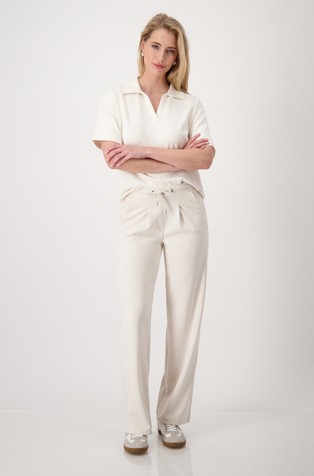 MONARI Straight sweatpants in blend with viscose Seashell 4