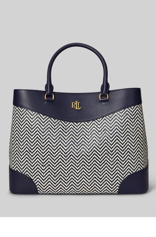 Marcy večja torba z vzorcem ribje kosti