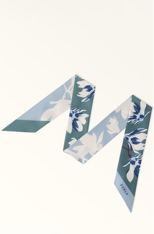 Silk Bandeau with Floral Print