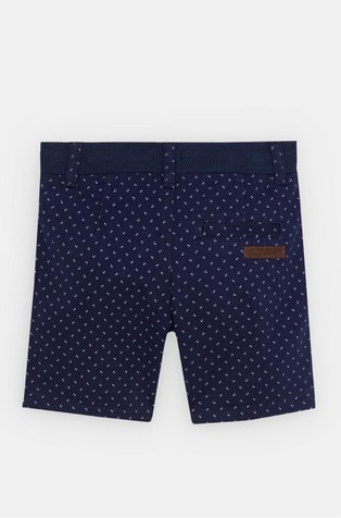 BENETTON Kratke hlače z mikro vzorcem in zatezno vrvico Modra - Blue 2