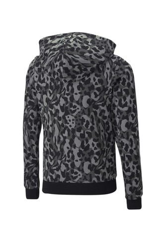 PUMA Alpha vzorčasta jopa s kapuco Siva - Gray/Black 2