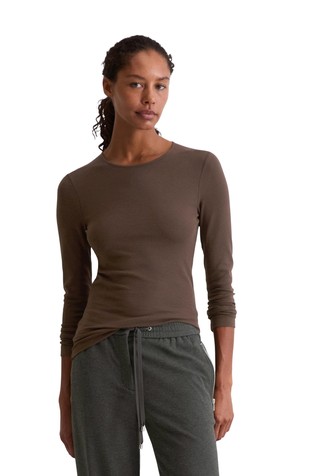 Majica z dolgimi rokavi iz tencel™ modala in bombaža