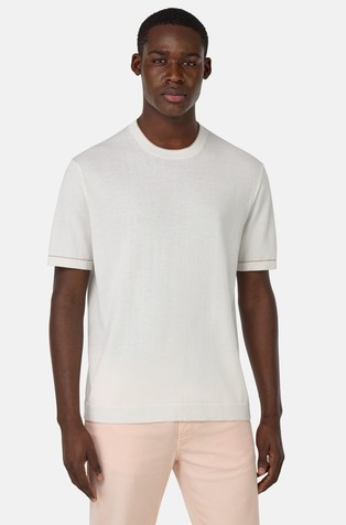 Cotton Crêpe Knit T-Shirt