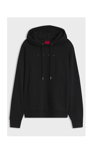 Oversize fit pulover s kapuco in potiskom na hrbtu