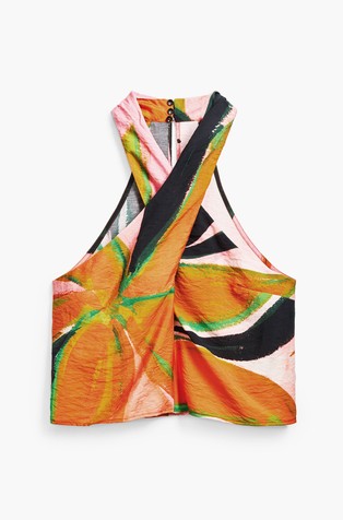 DESIGUAL Crossed flowers Blouse Multi 7