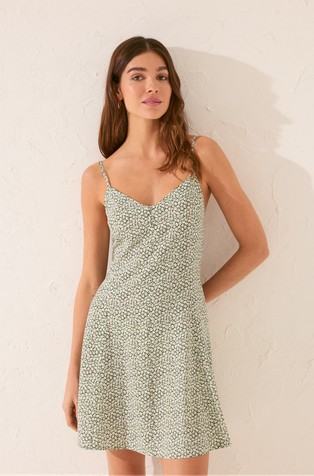 Floral mini short dress