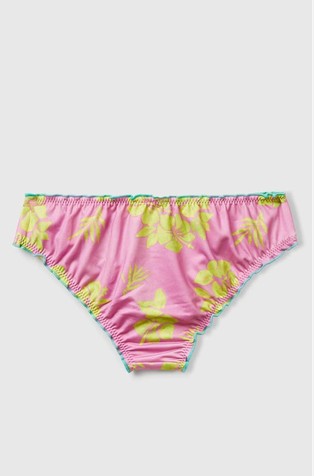 BENETTON Swim bottoms with floral print Pink Patterned 2