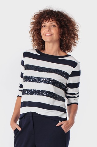 Striped t-shirt with sequins