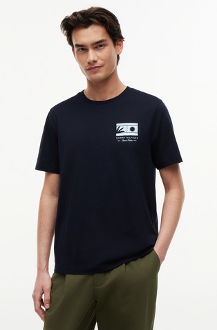Logo Graphic Jersey Crew Neck T-Shirt