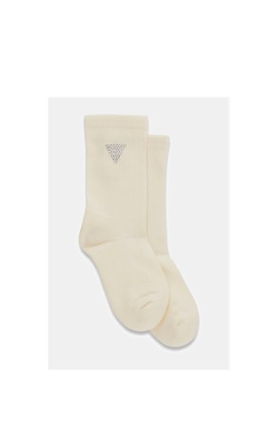 Socks with rhinestones