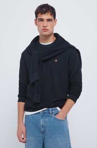 Pleten pulover iz bombažne mešanice