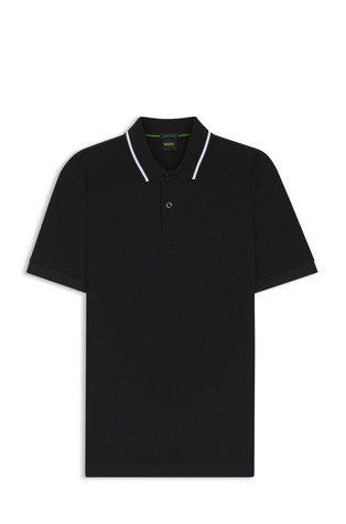 Paddy slim fit bombažna polo majica s kratkimi rokavi
