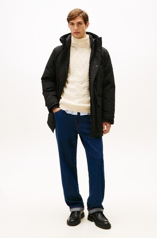 Water Repellent Down Hooded Parka