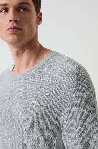 ALPHATAURI Seamless 3D Knit Coolmax® T-Shirt Cloud Grey 3