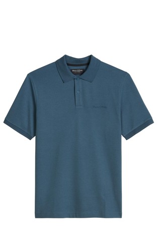 Slim fit cotton-blend short-sleeved polo